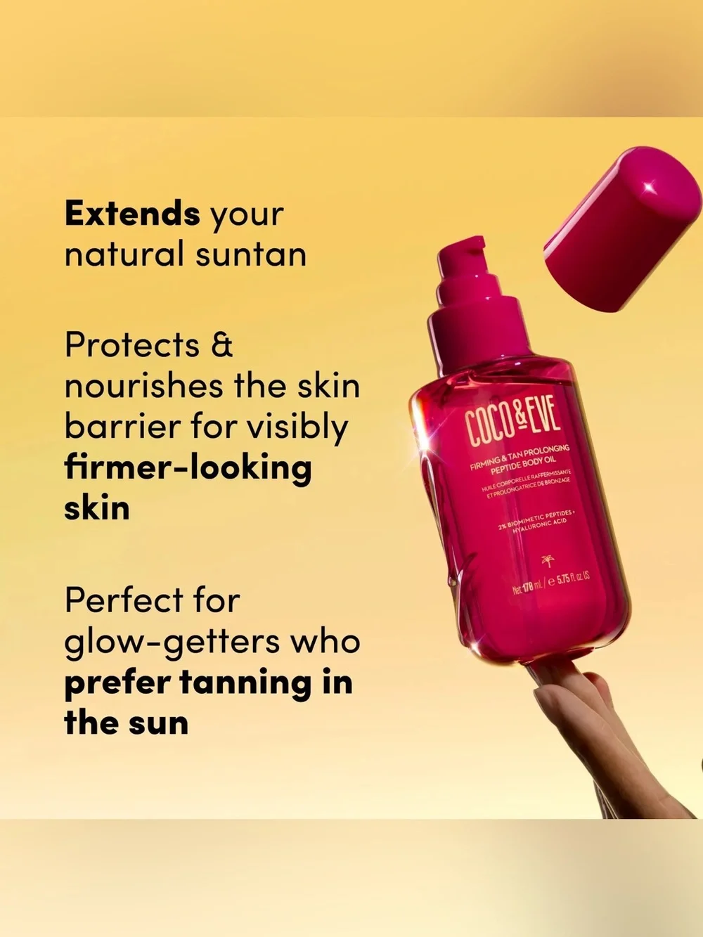 Coco & Eve Firming & Tan Prolonging Peptide Body Oil